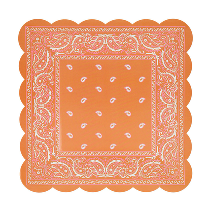 Western Bandana Square Plates (x 8)