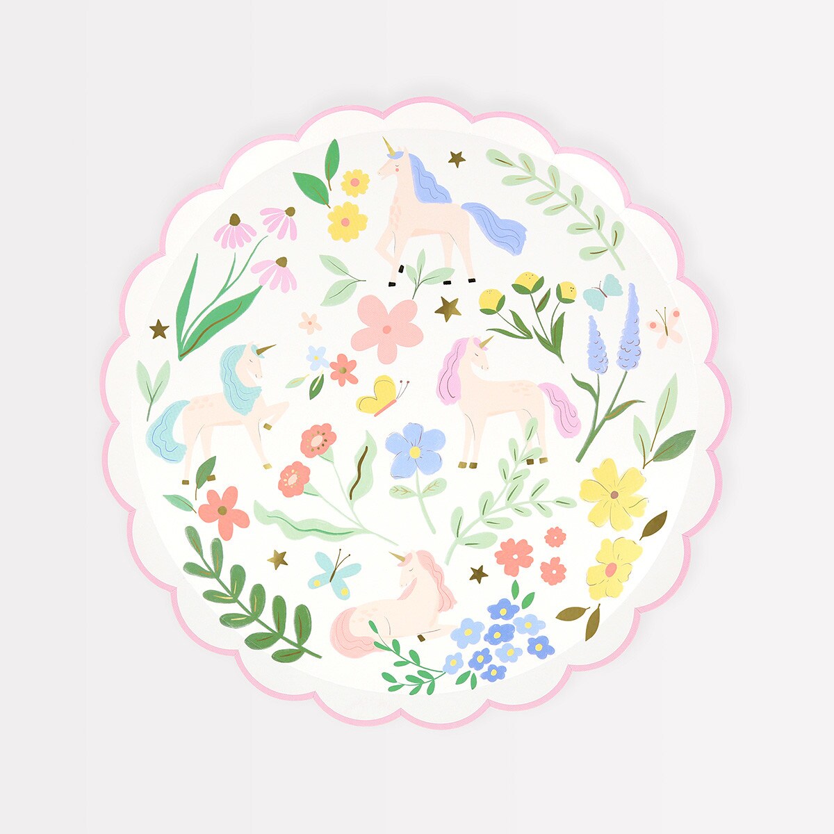 Meadow Unicorns Side Plates (x 8)