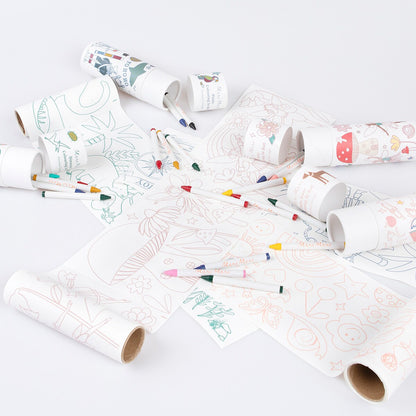 Happy Icons Coloring Roll