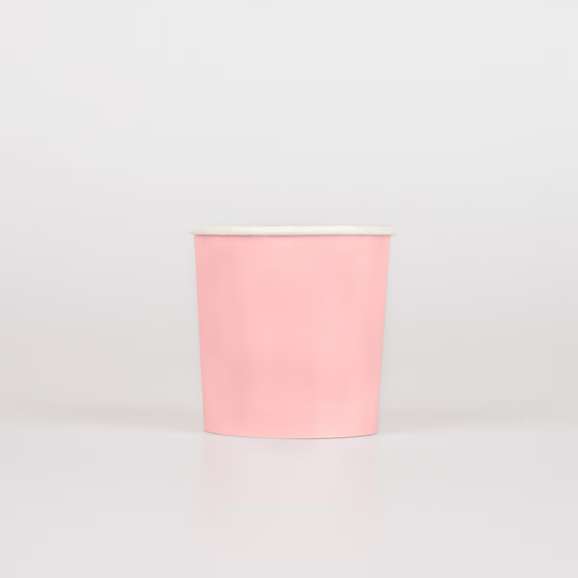 Cotton Candy Pink Tumbler Cups (x 8)
