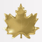 Gold Maple Leaf Plates (x 8)