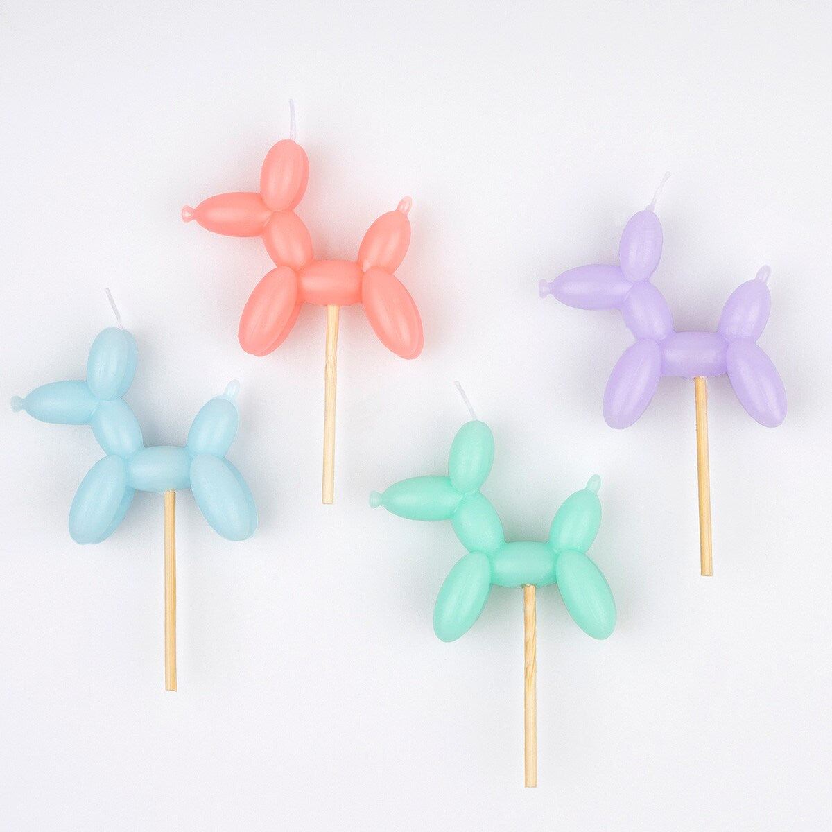 Balloon Dog Candles (x 4)