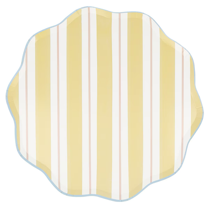 Preppy Stripe Dinner Plates (x 8)