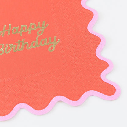 Wiggle Edge Large Napkins (x 16)