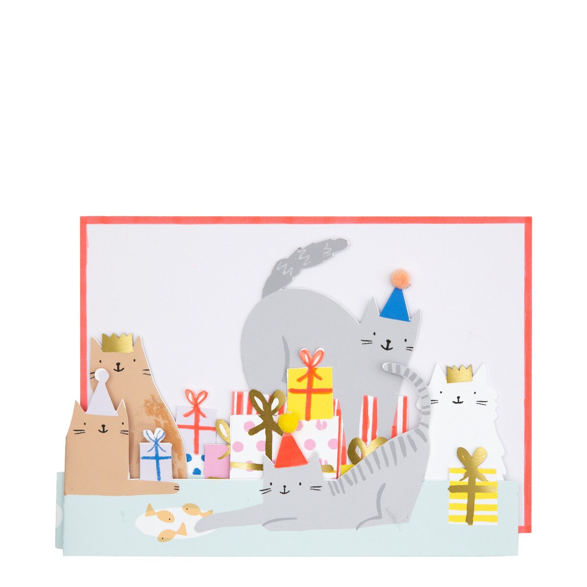 Cat Party Birthday Card