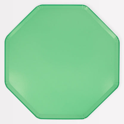 Emerald Green Dinner Plates (x 8)