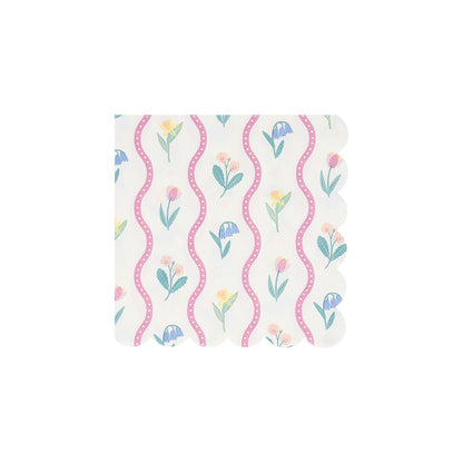 Bloomsbury Floral Pattern Small Napkins (x 16)