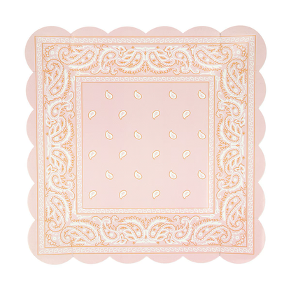 Western Bandana Square Plates (x 8)
