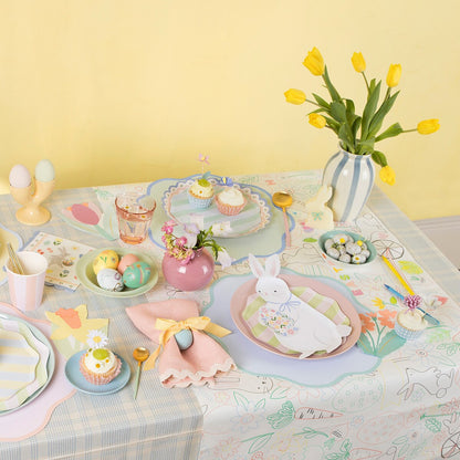 Easter Bunny Shaped Plates (x 8)