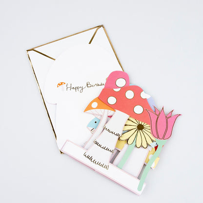 Mushroom Concertina Card