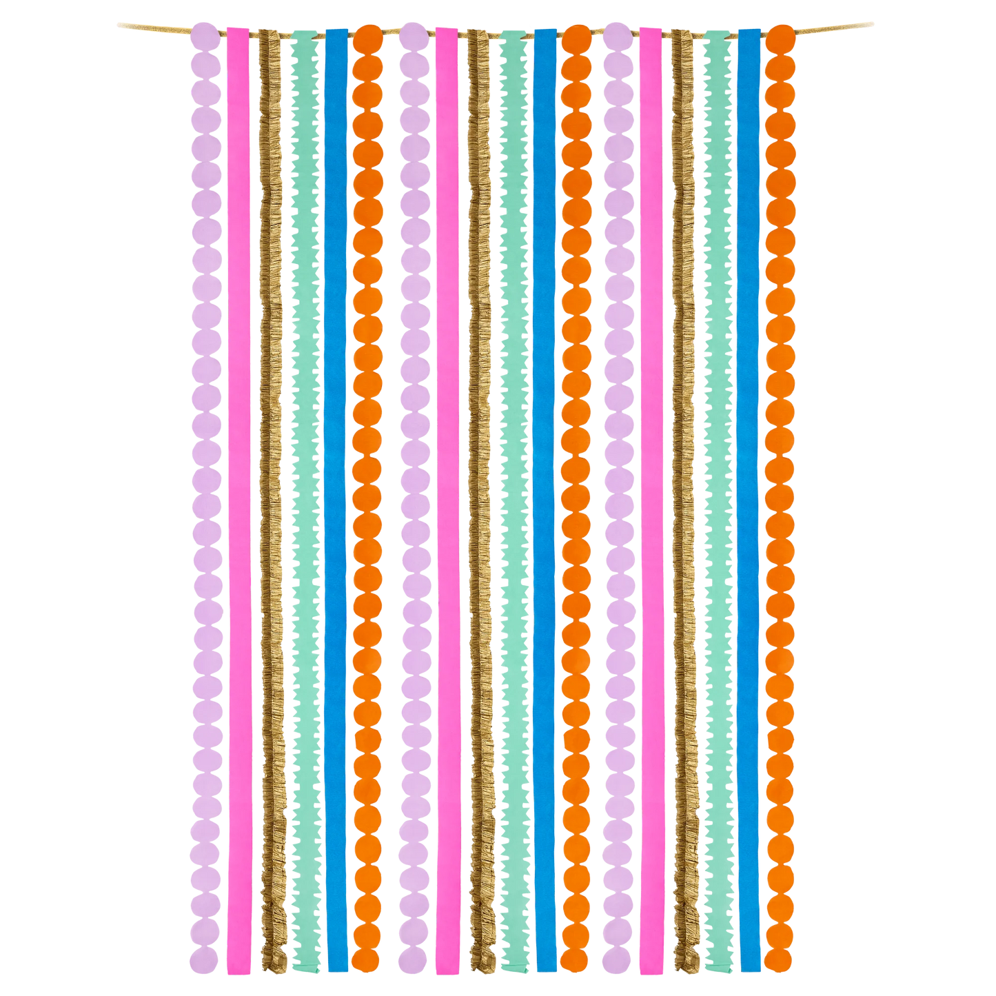 Multicolored Party Streamer Set
