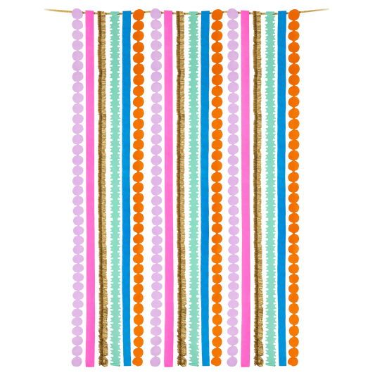 Multicolored Party Streamer Set