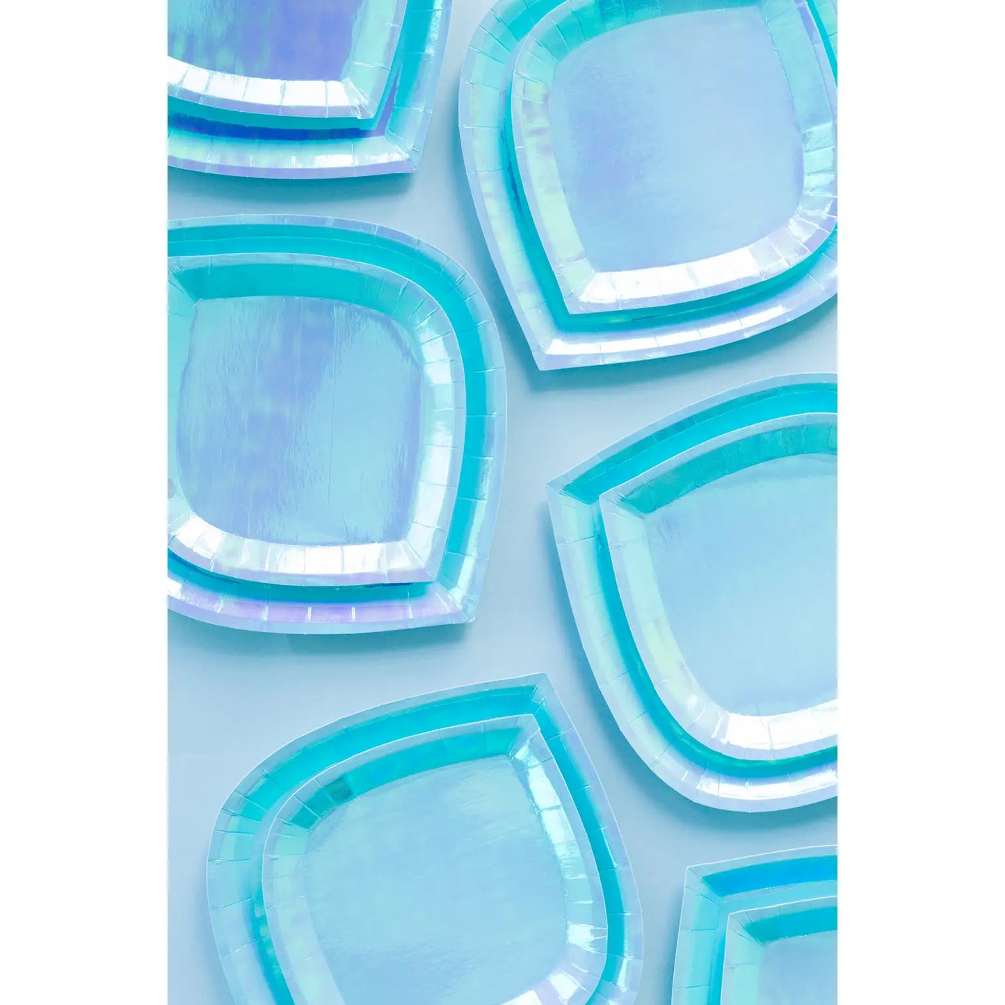 Posh Bubble Mint Plates - 3 Size Options - 8 Pk.