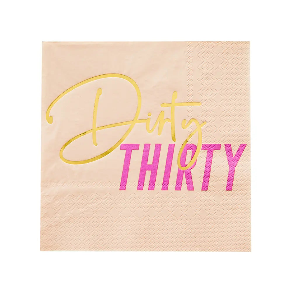 Milestone "Dirty Thirty" Large Napkins - 16 Pk.