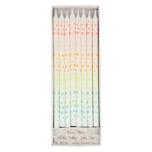 Star Pattern Candles