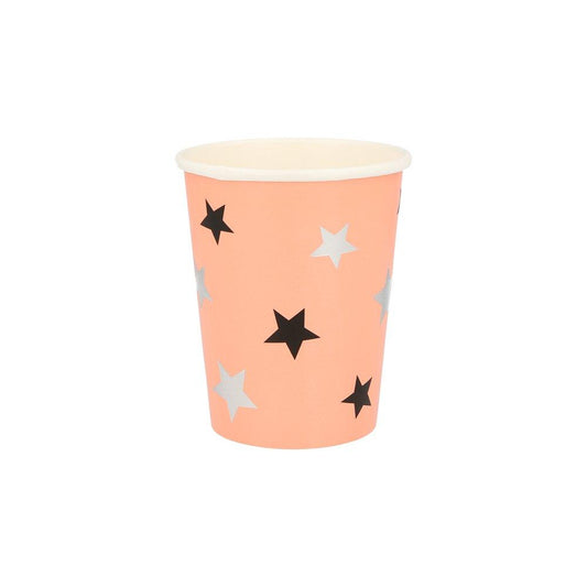 Pastel Halloween Star Pattern Cups (Set of 8)