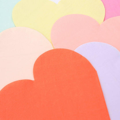 Party Palette Heart Large Napkins (set of 20)