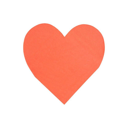 Party Palette Heart Large Napkins (set of 20)