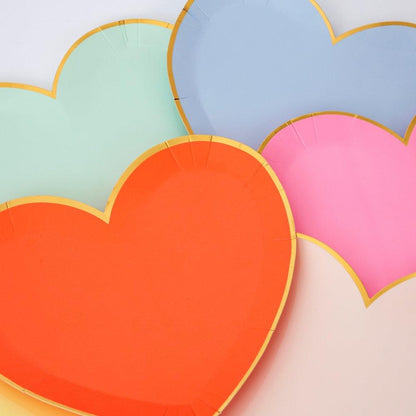 Party Palette Heart Large Plates (set of 8)