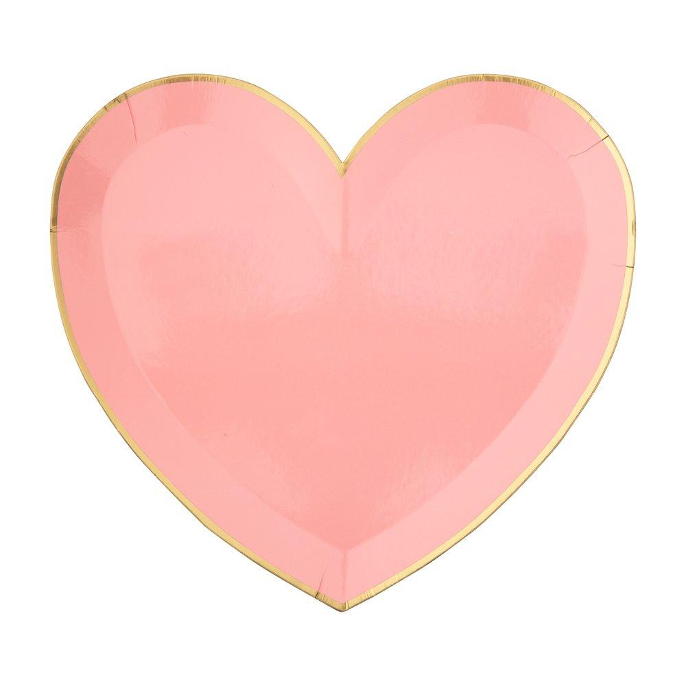 Party Palette Heart Large Plates (set of 8)