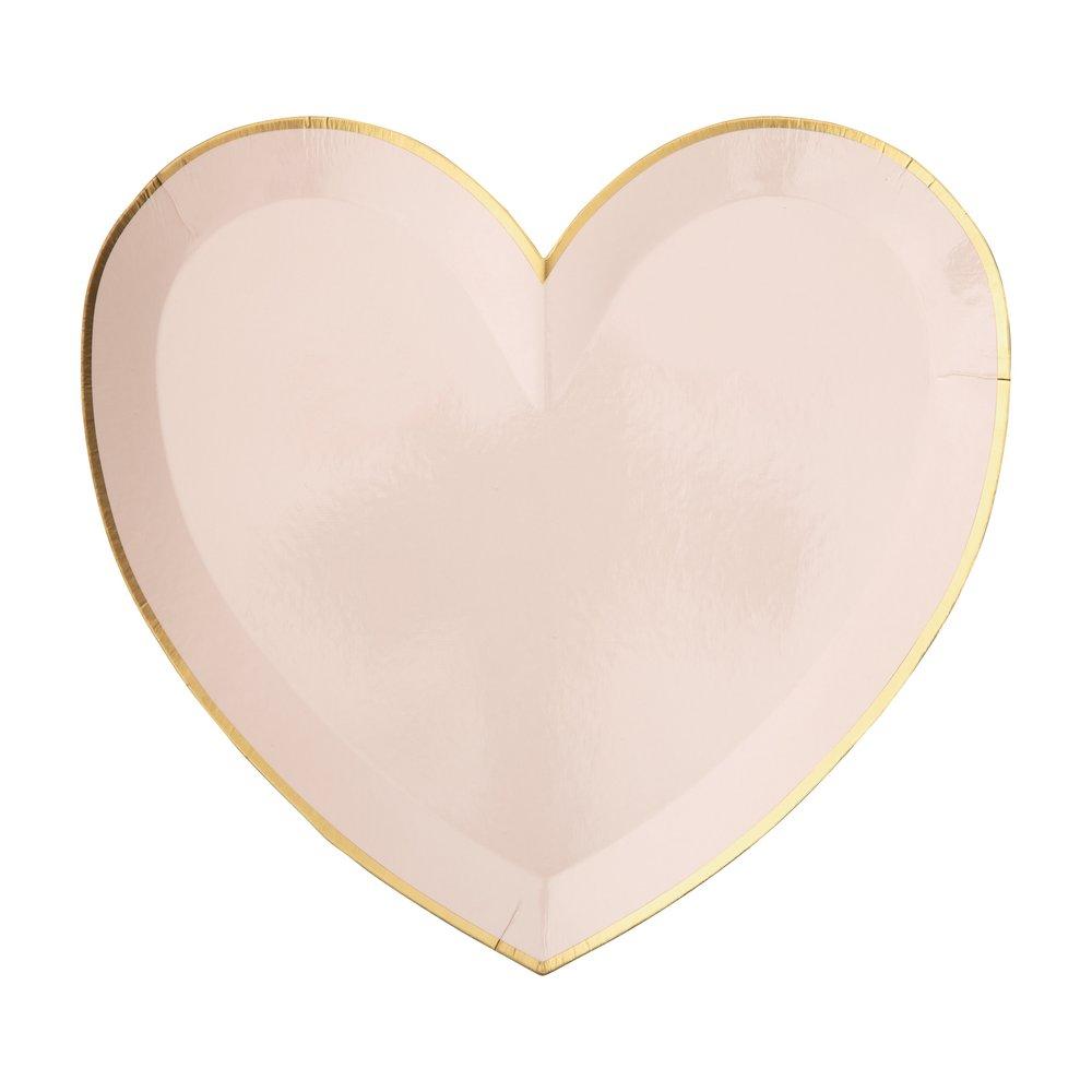 Party Palette Heart Large Plates (set of 8)