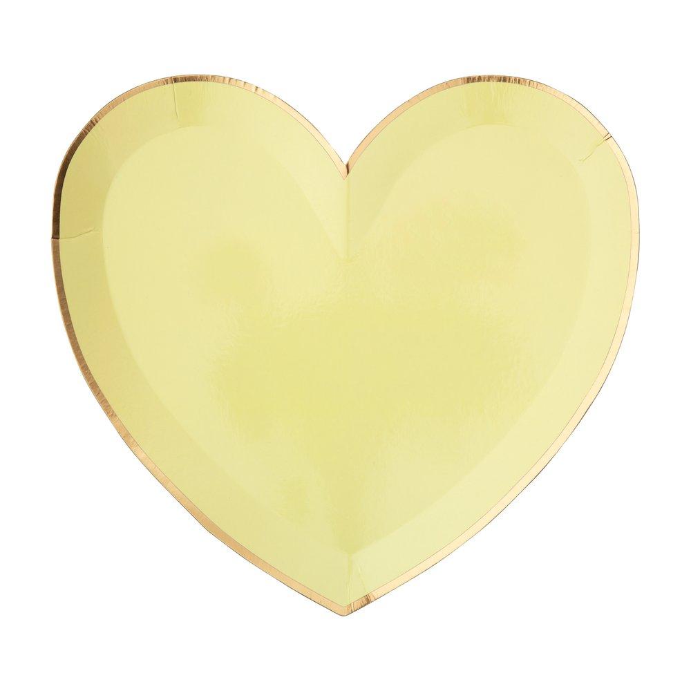 Party Palette Heart Large Plates (set of 8)