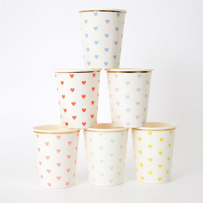 Party Palette Heart Cups (set of 8)