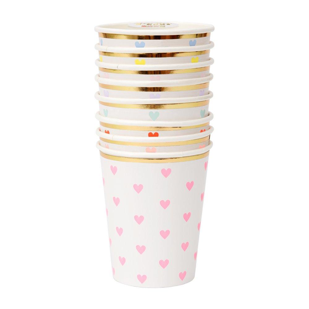 Party Palette Heart Cups (set of 8)