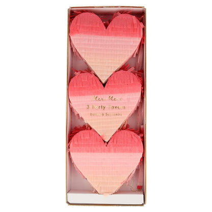 Ombre Heart Pinata Favors (set of 3)