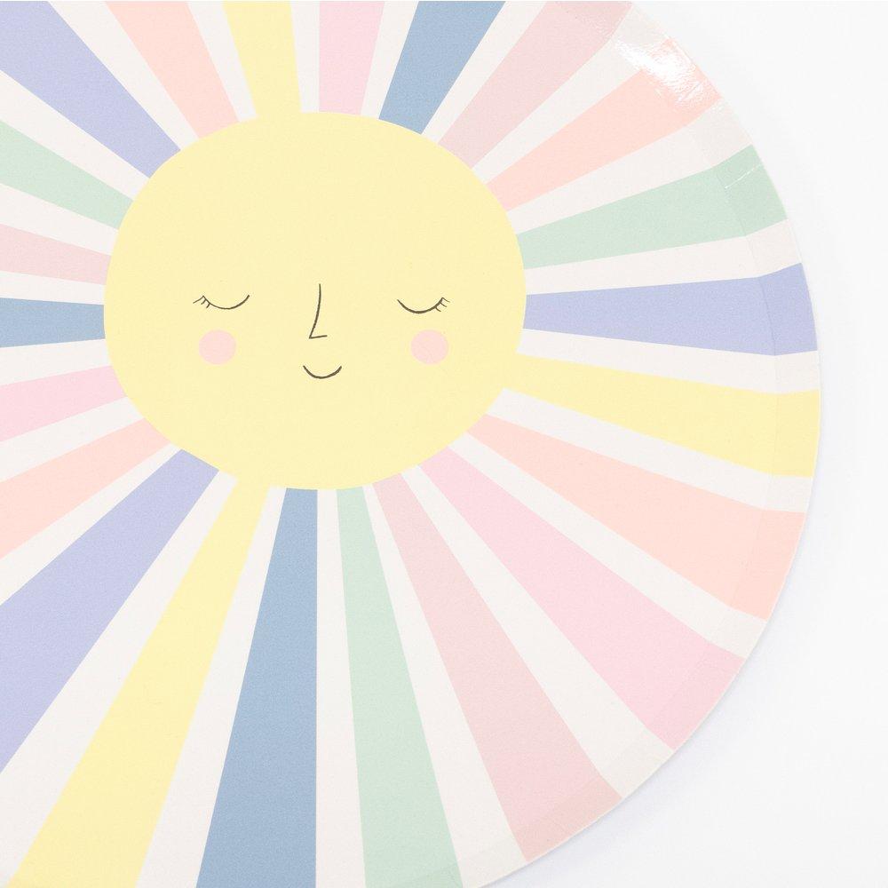 Rainbow Sun Dinner Plates (set of 12)