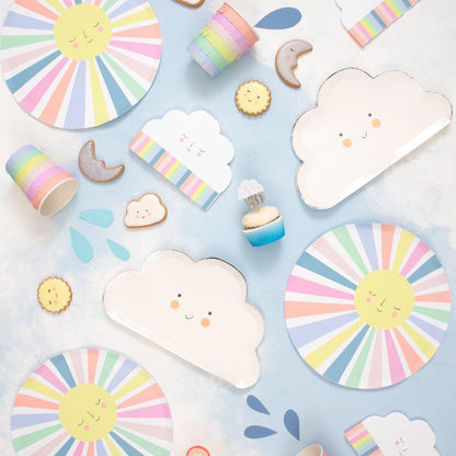 Rainbow Sun Dinner Plates (set of 12)