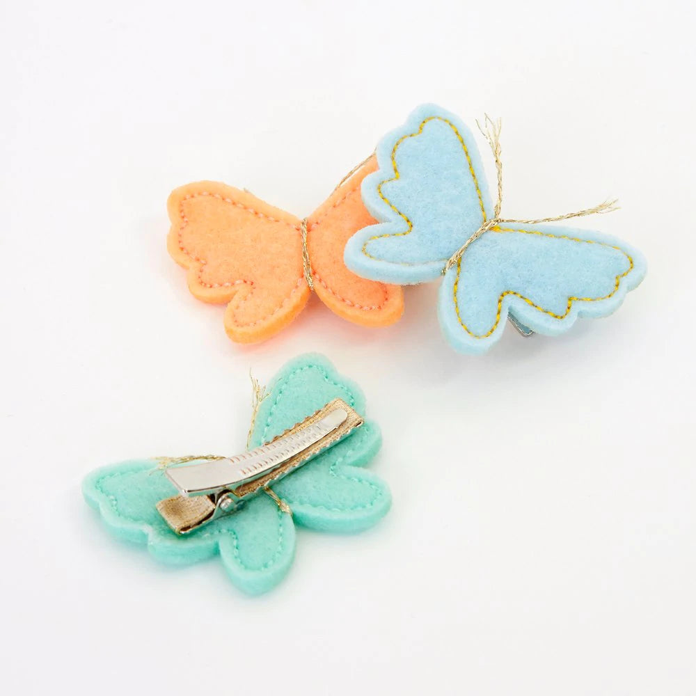 Felt Butterfly Hair Clips (set of 4)