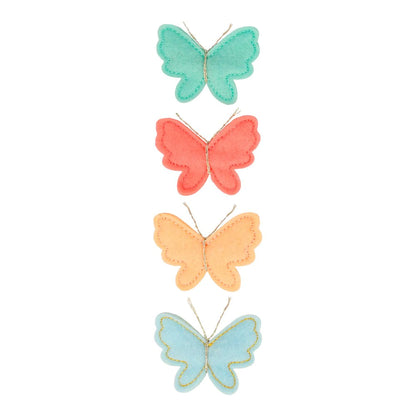 Felt Butterfly Hair Clips (set of 4)