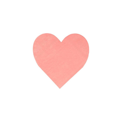 Pink Tone Small Heart Napkins (set of 20)