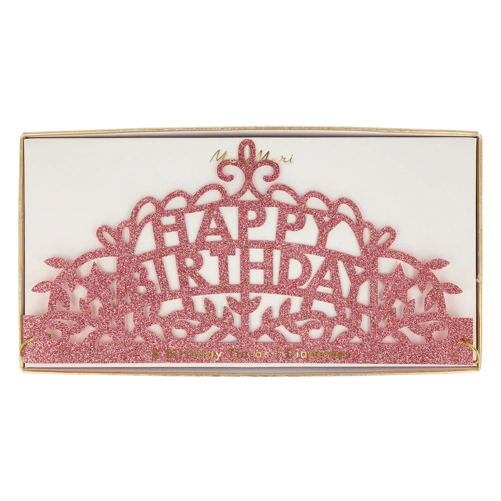 Happy Birthday Party Tiaras (x 8)