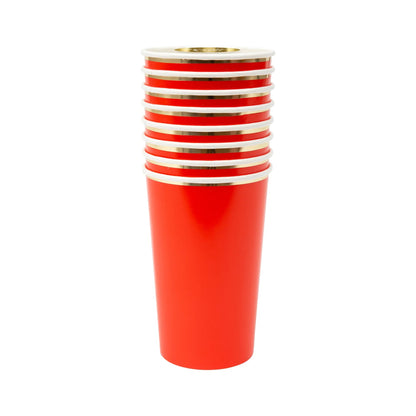 Red Highball Cups