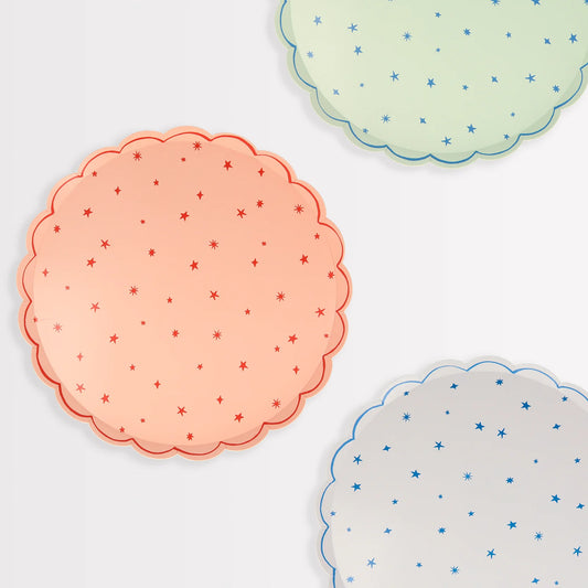 Star Pattern Dinner Plates