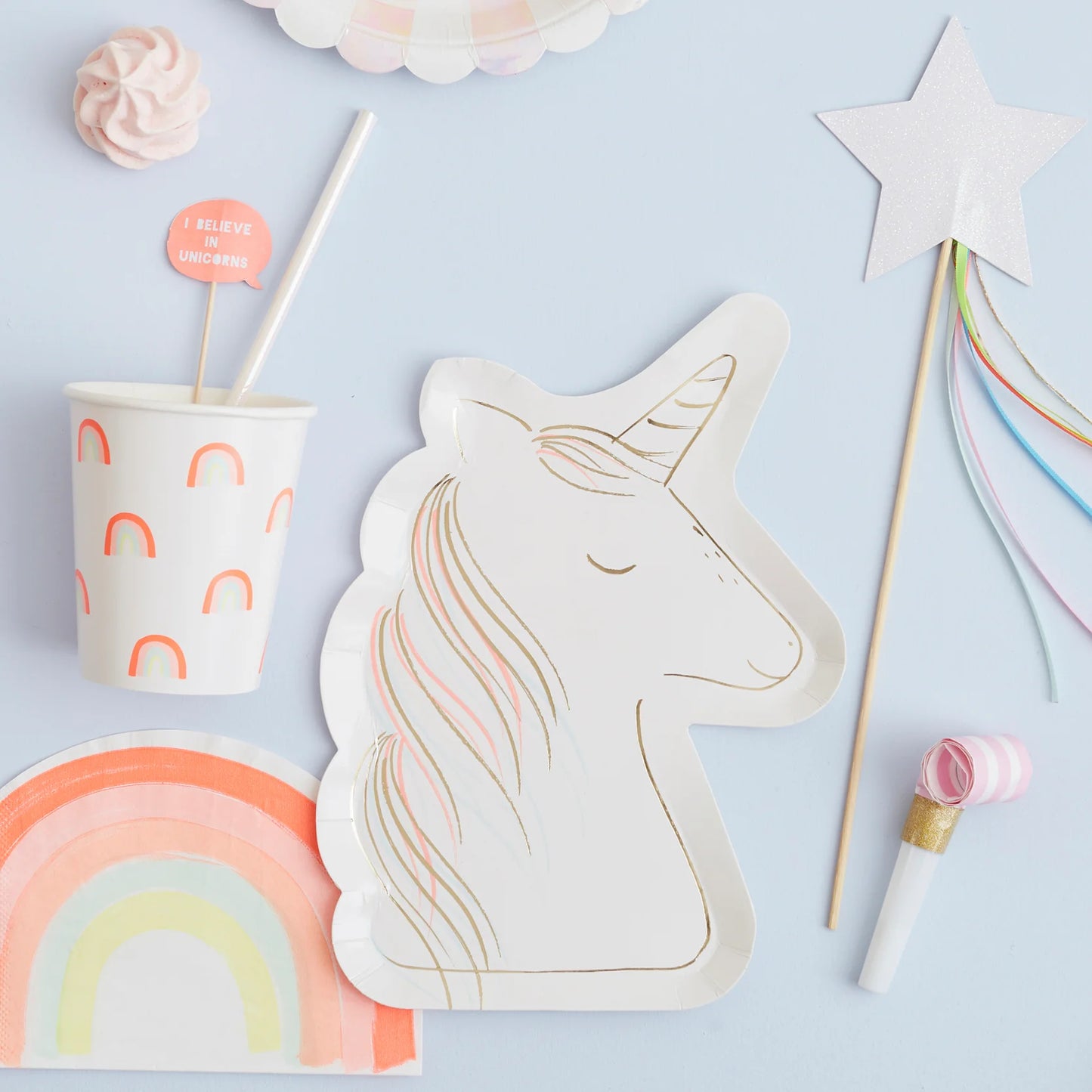Neon Rainbow Napkins